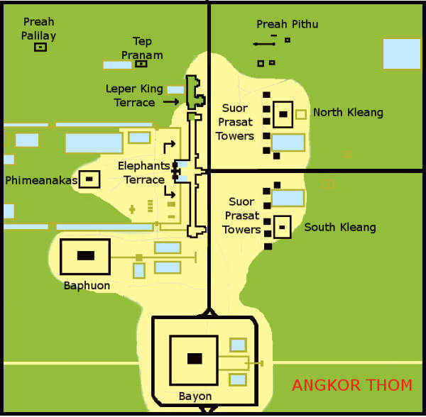 Plan de la Cité Angkor Thom